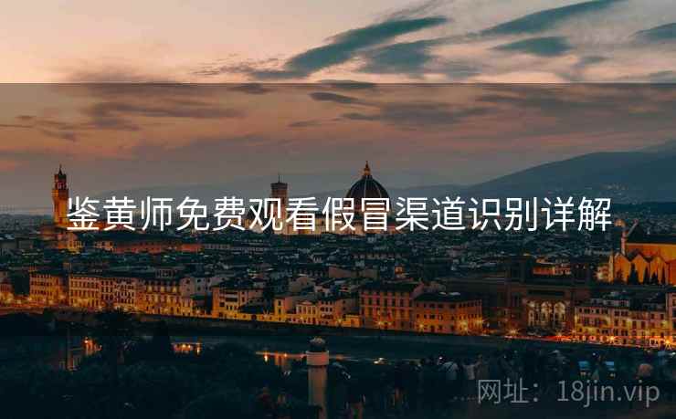 鉴黄师免费观看假冒渠道识别详解
