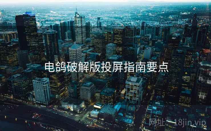 电鸽破解版投屏指南要点