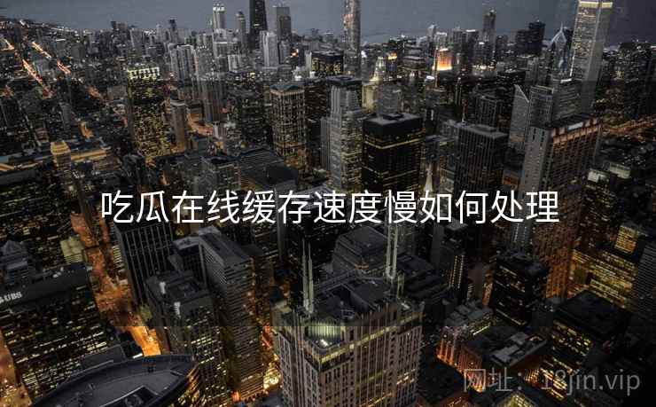 吃瓜在线缓存速度慢如何处理
