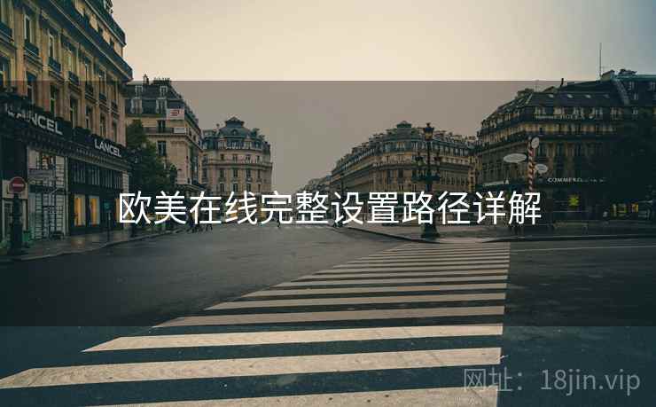 欧美在线完整设置路径详解