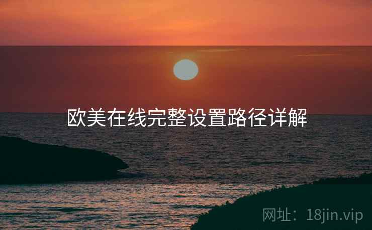 欧美在线完整设置路径详解