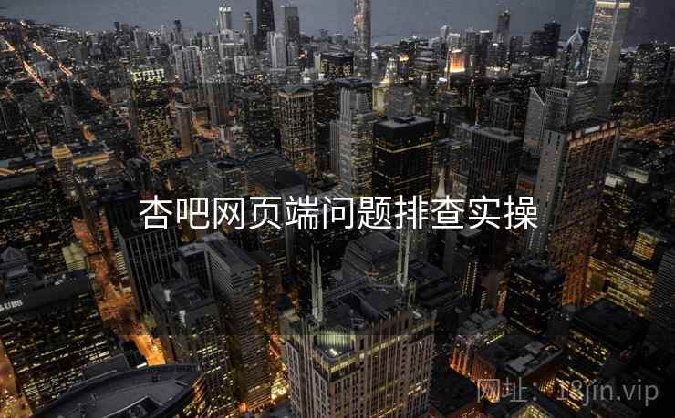 杏吧网页端问题排查实操