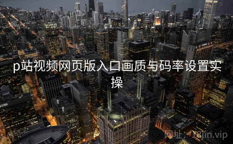 p站视频网页版入口画质与码率设置实操