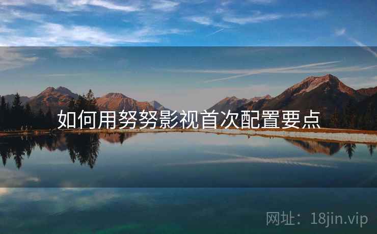 如何用努努影视首次配置要点