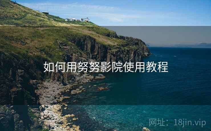 如何用努努影院使用教程