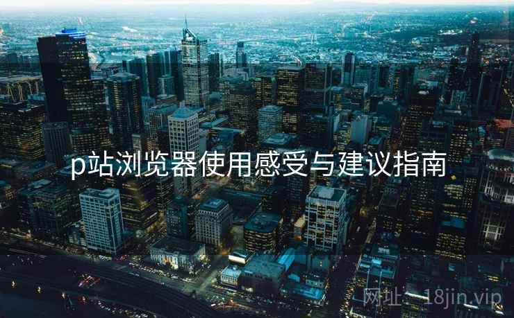 p站浏览器使用感受与建议指南