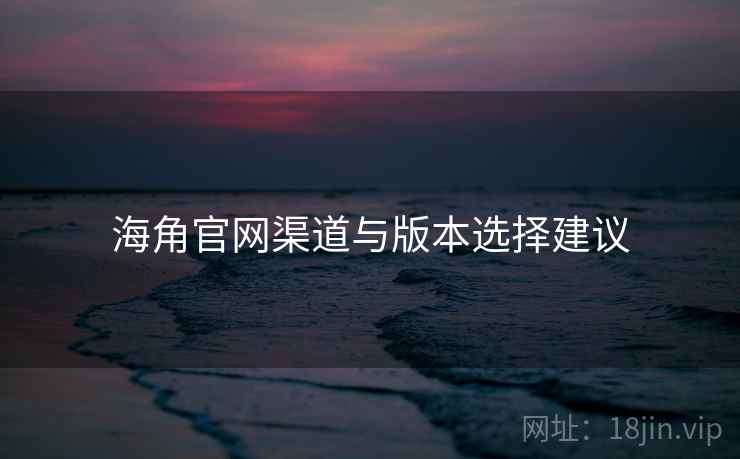 海角官网渠道与版本选择建议
